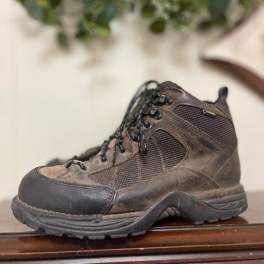 DANNER Men's Radical 452 Dark Brown Leather GORE-TEX 5.5” Hiking Boots Size 10 - Picture 9 of 11